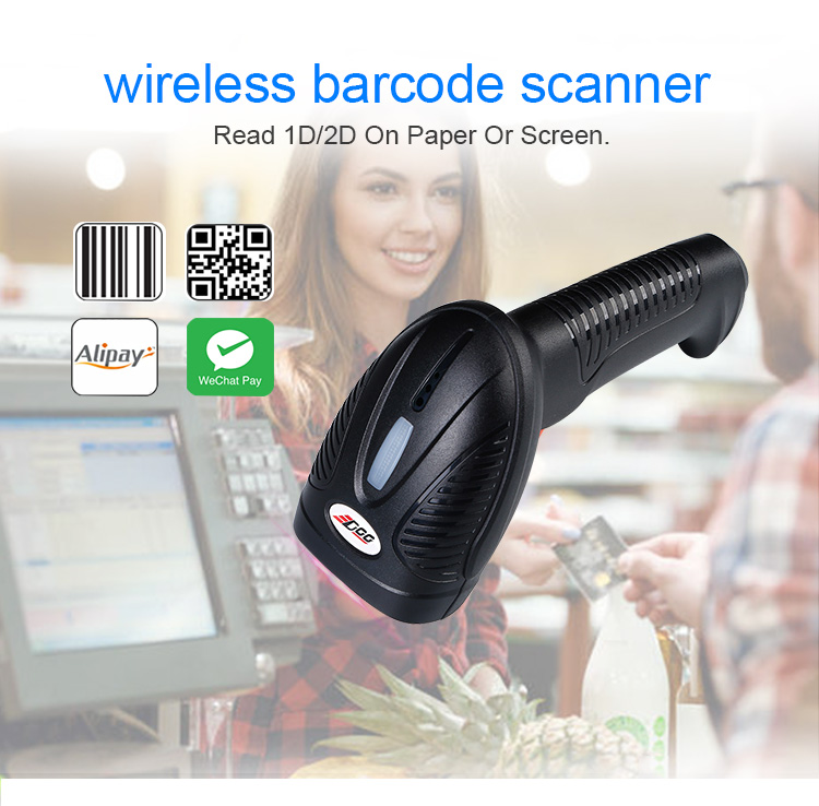 W30-00 Low Power Transmission Long Distance 150m Wireless WIFI 2.4G Handheld Barcode Scanner(图1)