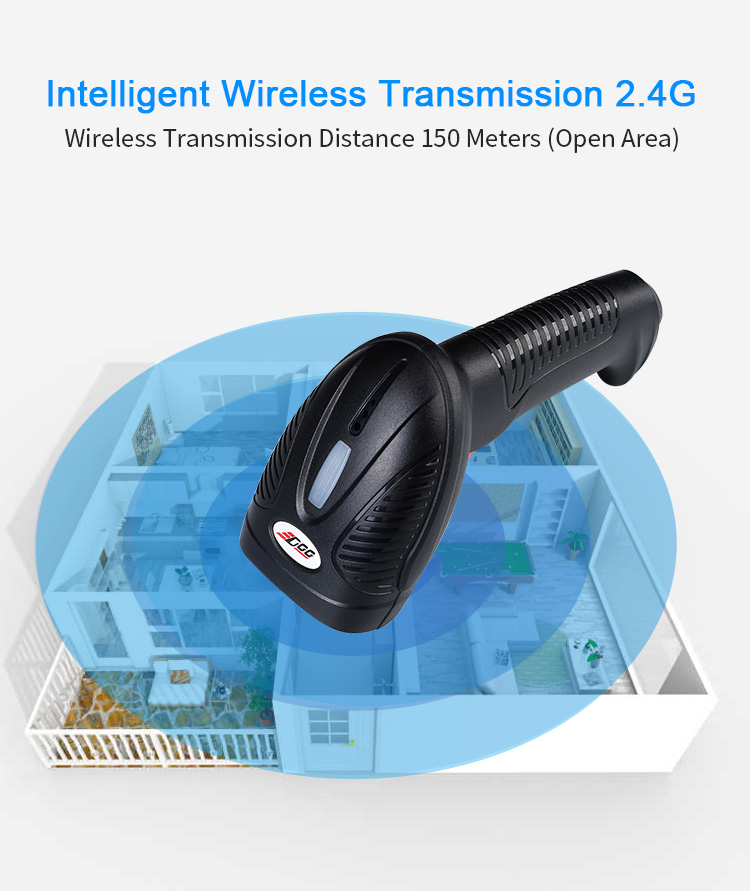 W30-00 Low Power Transmission Long Distance 150m Wireless WIFI 2.4G Handheld Barcode Scanner(图7)
