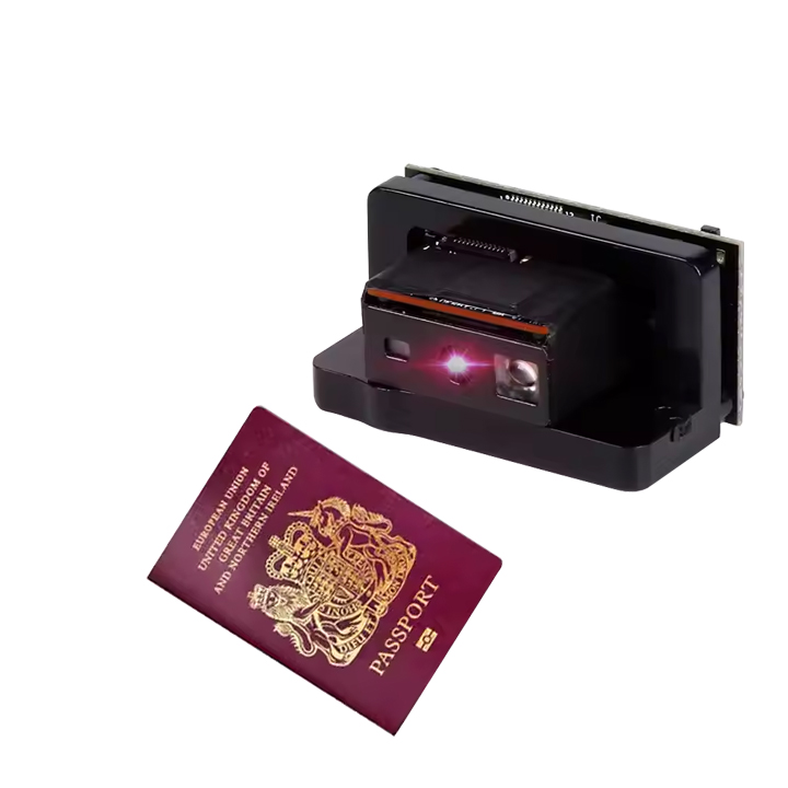 EDOO E5 USB RS232 Embedded Fixed Mount Passport MRZ Reader QR Code Barcode Scanner Module for USB En