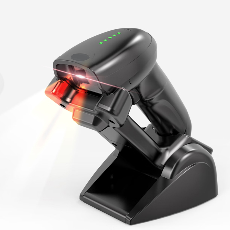 EDOO W43 Transmission 150m 1D 2D QR Code Wireless WIFI 2.4G Handheld Barcode Scanner With Charging B