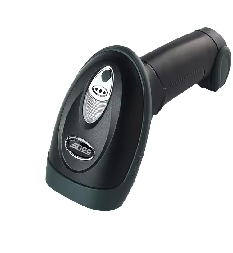 EDOO FCR200-L Comfortable Handle Wireless 2.4G USB Barcode Scanner for Supermarket Use Scans QR/1D/2