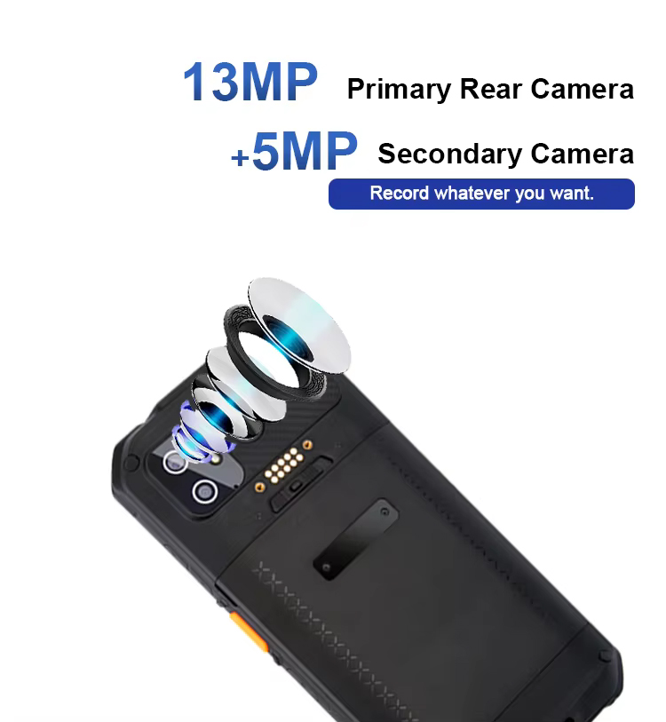EDOO M82 Android Handheld 5G Mobile Terminal Pda IP68 1d 2d Barcode Scanner NFC Reader  With Removeable Battery 5000mAh