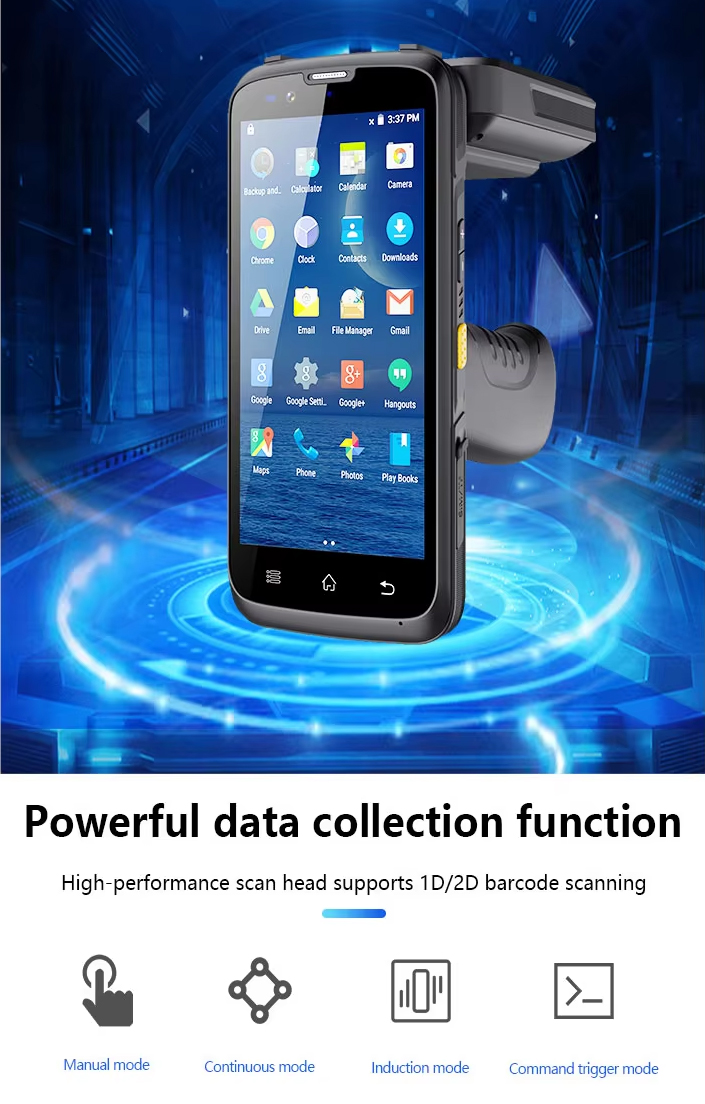 EDOO M83 UHF RFID Rugged Wireless PDA with Android 12 Mobile Computer Data Terminal Including Barcode Scanner in Stock