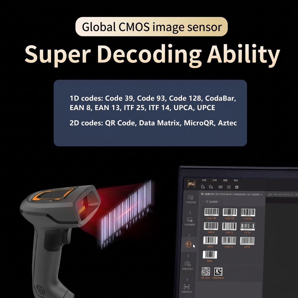 2D Barcode Scanner for Industrial Manufacturing and Data Capture